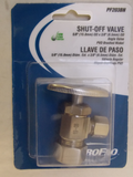 Discount clearance closeout open box and discontinued PROFLO | Proflo PF203BN 5/8 x 3/8 in. Angle Supply Stop Valve in Brushed Nickel