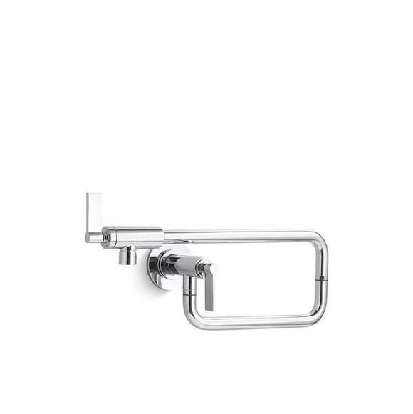 Discount clearance closeout open box and discontinued KALLISTA | Kallista P23080-00-AD One™ Wall-Mount Pot Filler , Nickel Silver Finish