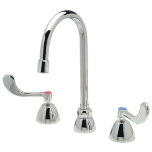 Discount clearance closeout open box and discontinued Zurn | Zurn Z831B4-XL-ICT-18F Vandal-Resist Widespread Gooseneck Faucet , Chrome