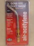 Discount clearance closeout open box and discontinued Goss | GOSS Target Torch Acetylene Tip GA8 Snap-In Size 3/8 In