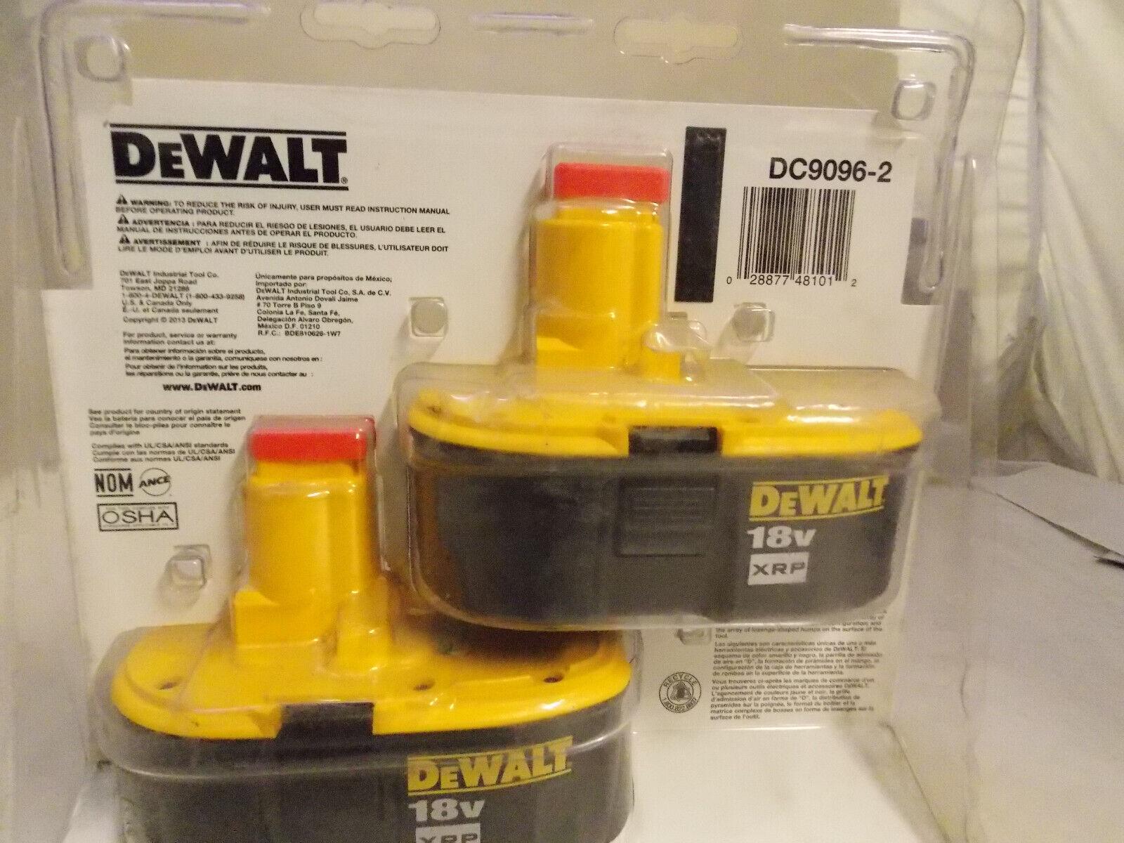 Dewalt 2 Pack 18 Volt XRP 5.0AH Battery For DC9096-2 DC9098