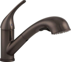 Discount clearance closeout open box and discontinued PROFLO | PROFLO PFXC6012 Poulsen 1.75 GPM Single Hole Pull Out Kitchen Faucet , Bronze