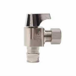 Discount clearance closeout open box and discontinued Sioux Chief | Sioux Chief 130-G2W1C Stop Supply Angle 1/2 X 3/8" 1/4 Turn, Nickel Plate 24-Pk