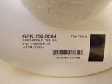 GPK 202-0084 SDR35 Solvent Weld Fitting 8x4 Saddle Tee H D3034/F1336 PVC