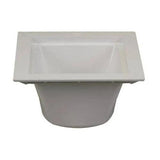Discount clearance closeout open box and discontinued PROFLO | PROFLO PF42857 PVC Floor Sink with 4 in. Drain Opening Less Grid , White