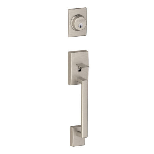Discount clearance closeout open box and discontinued Schlage | Schlage F58-CEN-C Century Single Cylinder Exterior Entrance - Brushed Nickel