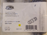 Zurn PEX QEPC33X 1/2 "x 1/2" PEX expansión CR Polymer Acoplamiento (paquete de 25)