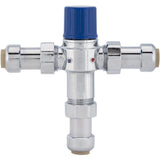 Discount clearance closeout open box and discontinued Jones Stephens | Jones Stephens PlumBite C77468LF 1/2"x1/2" Push On Thermostatic Mixing Valve