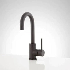 Signature Hardware Ravenel Single Lever Handle Bar Faucet in Matte Black