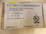 AO Smith 100109579 240V 2000W 2-Element Conversion Kit DEN/DEL Series 9003872105