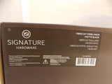 Signature Hardware SHHBRKMB Hibiscus Towel Rack  SH446836 - Matte Black