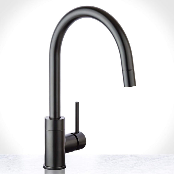 Discount clearance closeout open box and discontinued Miseno | Miseno MNO003LFB Mia Kitchen and Prep Pull Down Faucet , Flat Black
