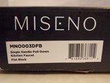 Discount clearance closeout open box and discontinued Miseno | Miseno MNO003LFB Mia Kitchen and Prep Pull Down Faucet , Flat Black