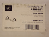 DXV Ashbee 2-Post Brass Toilet Paper Holder D35101230.144 , Brushed Nickel