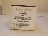 Phylrich 11334/014 Profunde Hub Ext. Para PB/th BASIC/BASIC II, Níquel pulido