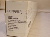Ginger 0322-16/SN Hotelier 16-In Double-Swing Towel Bar in Satin Nickel