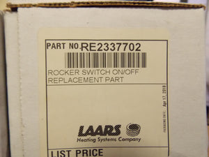 Laars RE2337702 SWITCH ROCKER ON/OFF DPST