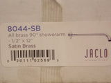 Jaclo 8044-SB 12 '' 90 ° Garm de douche avec écusson en laiton en satin
