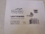 Mountain Plumbing UNVTRIM/MB Drain Trim Kit with Deluxe EZ-Click in Matte Black