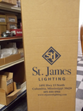 Linterna de cobre de St. James Lighting Fifth Avenue, gran fifl-cw-ng, pátina media