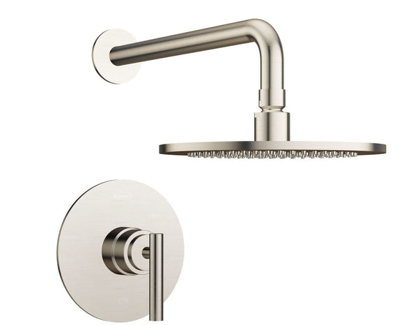 Jacuzzi MX86826 Salone Shower Valve Trim Only and Showerhead in Brushed Nickel