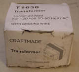 Craftmade T1630 16 Volt Door Chime Transformer , 30 Watt Maximum Load