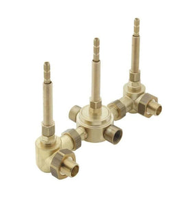 California Faucets Descanso 3 Handle Tub and Shower Valve 3-VR