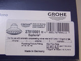 GROHE 35023002 Eurostyle  6-3/4" Pressure Balance Shower Valve Trim Only, Chrome