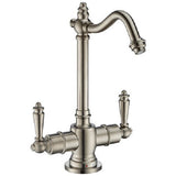 Whitehaus WHFH-HC1006-BN Point Of Use Hot/cold Water Faucet , Brushed Nickel
