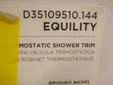 DXV D35109510.144 Equility Thermostatic Shower Valve Trim Only , Brushed Nickel