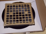 Kohler 9136-BV Brass/PVC Square Tile-in Shower Drain , Vibrant Brushed Bronze