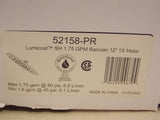 Delta 52158-PR Lumicoat ducha universal 12" redonda 1,75 GPM individual, cromado