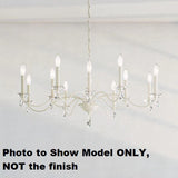 Schonbek Modique Lámpara de araña de 12 luces de 40 pulgadas de ancho con cristales Swarovski, bronce heredado