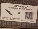 Brizo 81399-BL-2.5 Single Function 12 " Raincan Showerhead 2.5 GPM, Matte Black