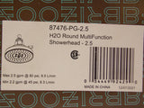 Brizo 87476-PG-2.5 Invari 7-5/8 " Round 4-Function Showerhead, pulido Gold