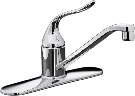 Kohler K-P15171-F-CP Coralais Polished Chrome Kitchen Faucet w 8-1/2 Swing Spout