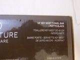 Signature Hardware 477043 Key West 18" Towel Bar in Matte Black