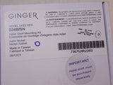 Ginger 034B-SN Kit de montage pour étagère d'hôtel hôtelier en nickel satiné
