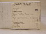 Newport Brass1200-1500/01 Titular de tejido sanitario de Metropole, PVD de latón para siempre