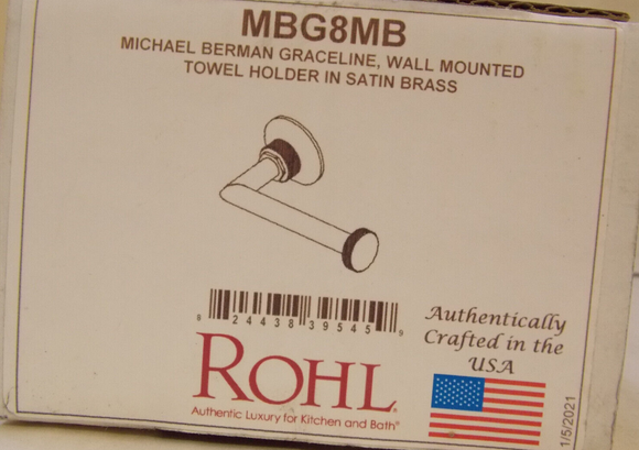 Rohl MBG8MB Graceline Porte-papier toilette en finition noir mat