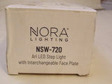 Nora NSW-720/30BZ Ari Lampe de marche LED avec plaque frontale H/V interchangeable, Bronze