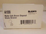 BLANCO 441099 3.5" Garbage Disposal Strainer and Flange - Matte Café Brown