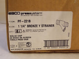 NIBCO PF221-B Bronze Y Strainer , Wire Mesh Screen , Solid Cap