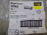 Viega MegaPress 25965 Carbon Steel Reducer 2 x 1-1/2 in Press End Style