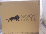 Savoy House-8-4050-2-bk Carson 2 de tocador de baño de 2 luces en negro mate negro