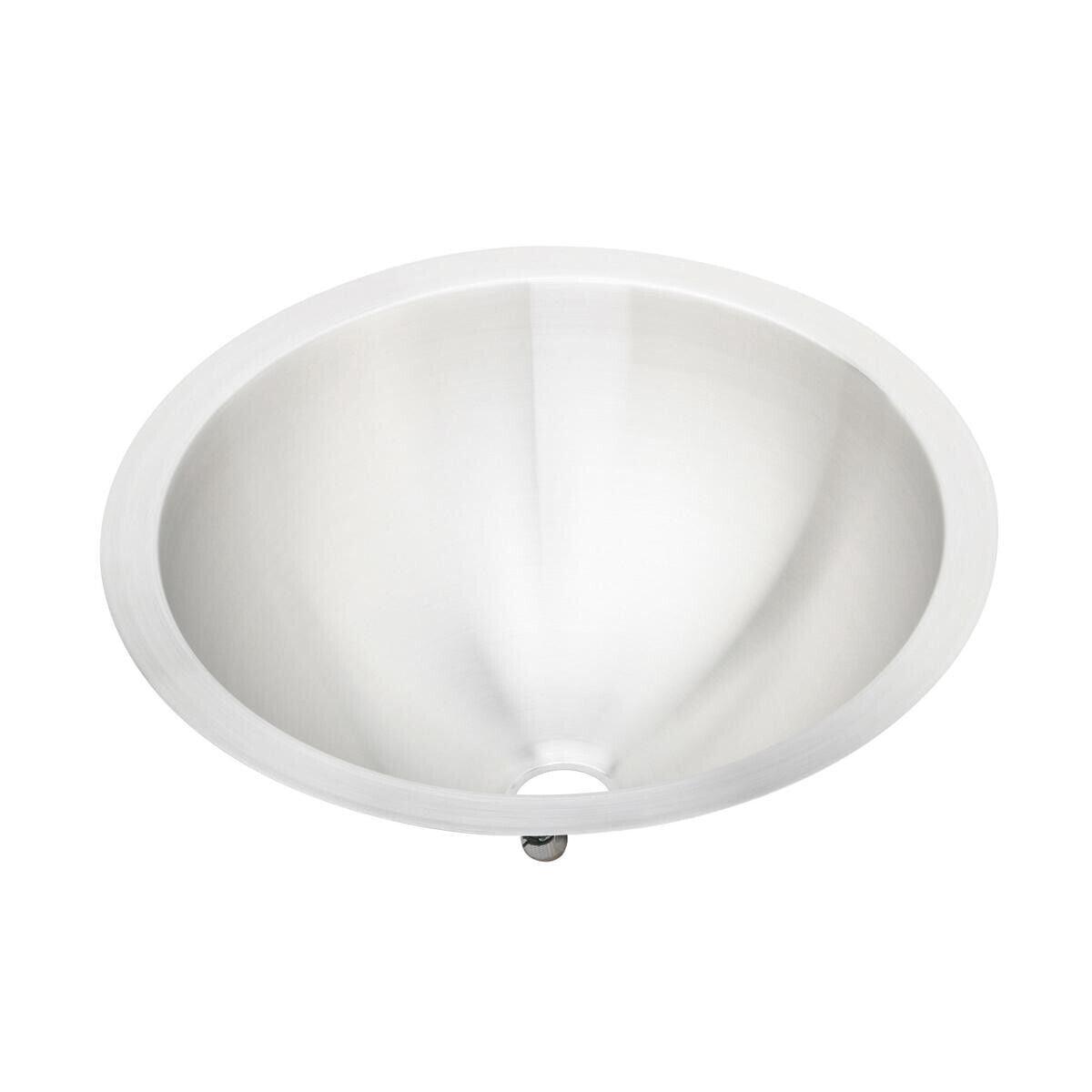 Elkay RLLVR12 Asana 14-inch Top Mount Round Bowl Lavatory Sink , Stainless Steel