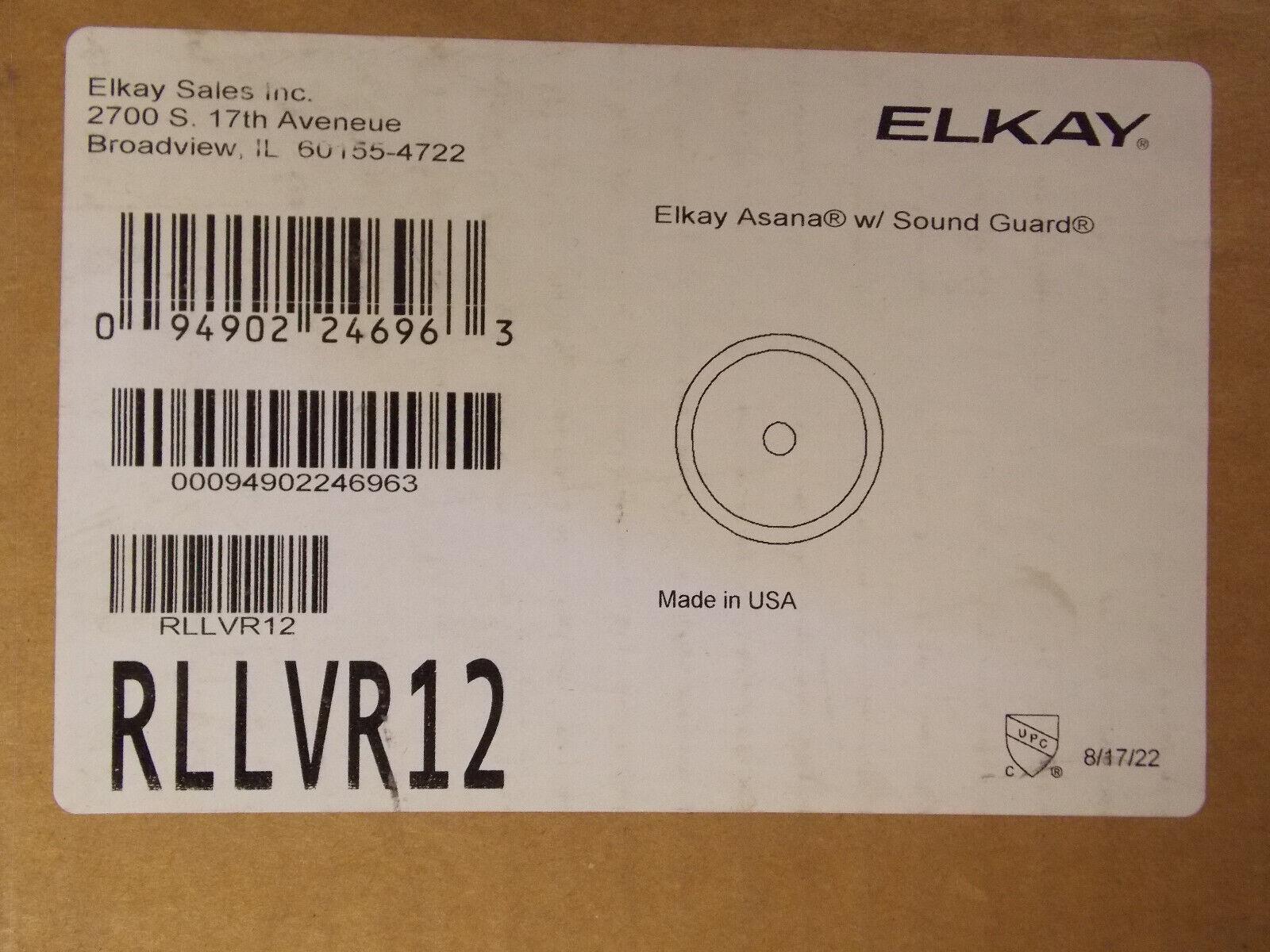 Elkay RLLVR12 Asana 14-inch Top Mount Round Bowl Lavatory Sink , Stainless Steel