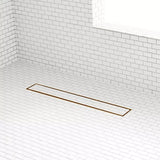 Signature Hardware Cohen Linear Tile-In Shower Drain w Drain Flange Poli.. Brass