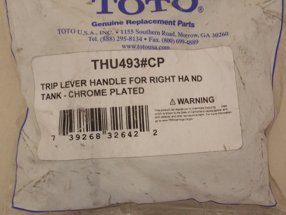 TOTO Thu493 # Poignée de levier de voyage CP pour le réservoir droit, chrome plaqué