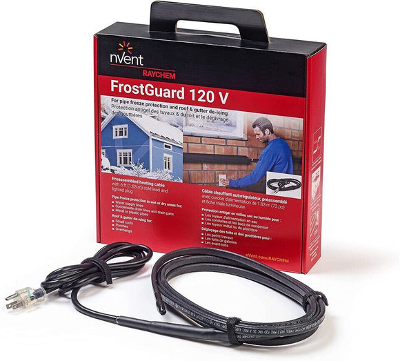 Frostguard Fg1-24P Electric Pipe Heating Cable 120Vac 24Ft